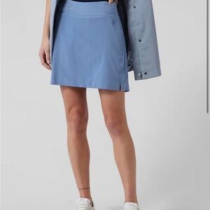 Athleta Soho skort in cottage blue color. brand new with tags.